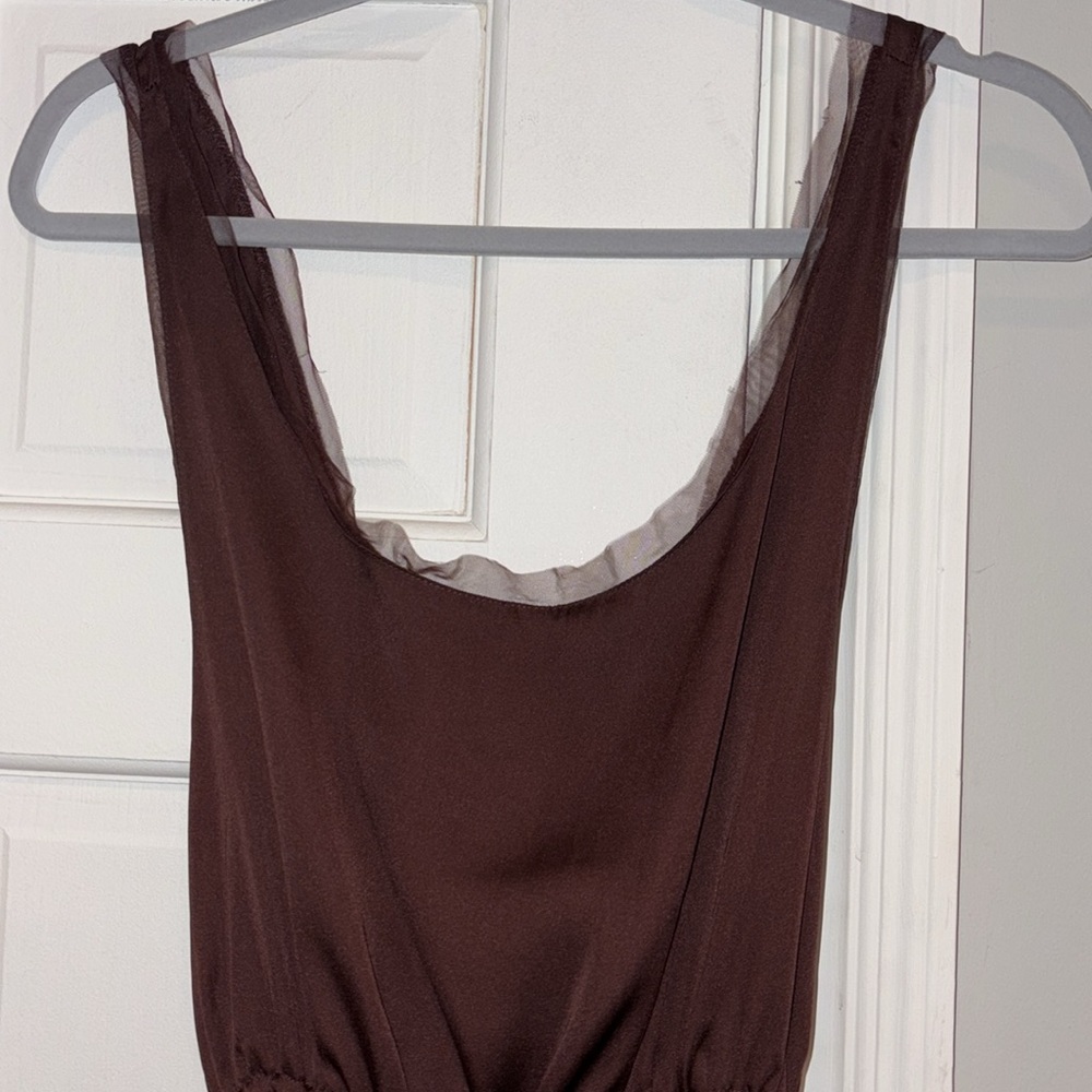 Free People Intimately Fall Into You Silky Romper Size XS Brown - Picture 3 of 13